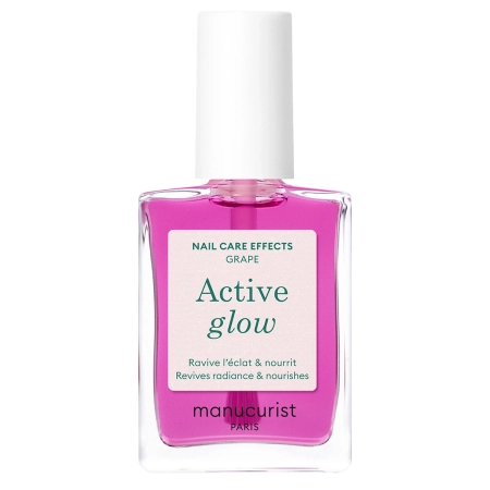 Manucurist - Active - Active Glow - Puoselėjamasis Nagų Lakas 2in1 - Grape - 15ml