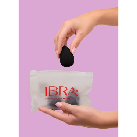 Ibra Makeup - Makeup Blender - Kempinėlių Rinkinys - Trio Black - 3vnt