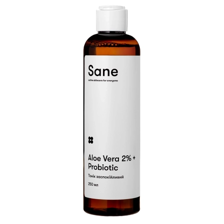 Sane - Aloe Vera 2% + Probiotic Calming Face Toner - Raminamasis Veido Tonikas su Alaviju - 250ml