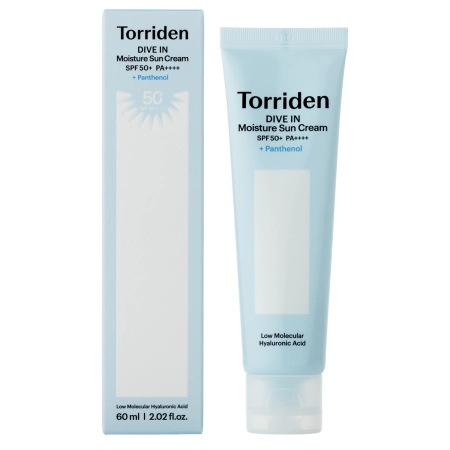 Torriden - Dive-In Watery Moisture Sun Cream SPF50+ PA++++ - Drėkinantis Apsauginis Kremas Nuo Saulės - 60ml