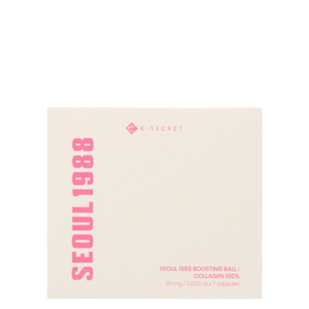K-SECRET - SEOUL 1988 Boosting Ball: Collagen 100% - Priežiūros Rutuliukas su Kolagenu - 35mg