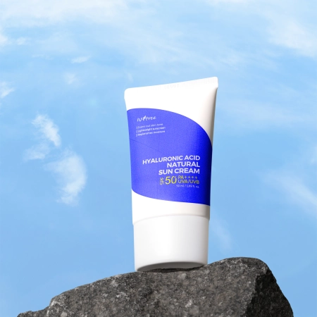 Isntree - Hyaluronic Acid Natural Sun Cream SPF50+/PA++++ - Kremas su Mineraliniu Filtru - 50ml