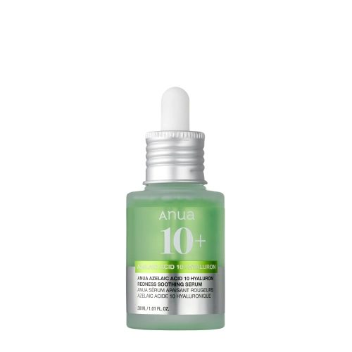 Anua - Azelaic Acid 10 Hyaluron Redness Soothing Serum – Serumas su Azelaino Rūgštimi ir Hialurono Rūgštimi – 30 ml