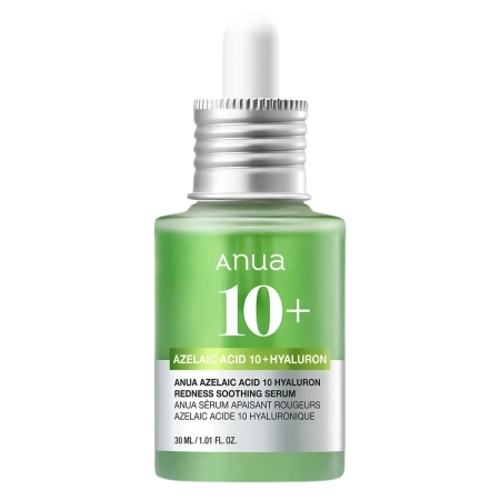 Anua - Azelaic Acid 10 Hyaluron Redness Soothing Serum - Serumas su Azelaino Rūgštimi ir Hialuronu - 30ml