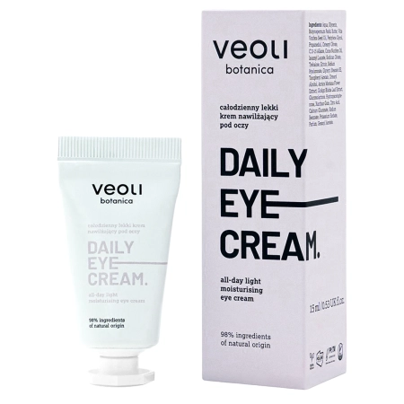 Veoli Botanica - Daily Eye Cream - Lengvas Paakių Kremas Visai Dienai - 15ml