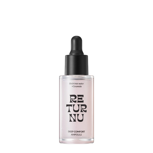 Returnu - Deep Comfort Ampoule – Drėkinamoji Veido Ampulė su Beržų Sula ir Keramidais – 30 ml