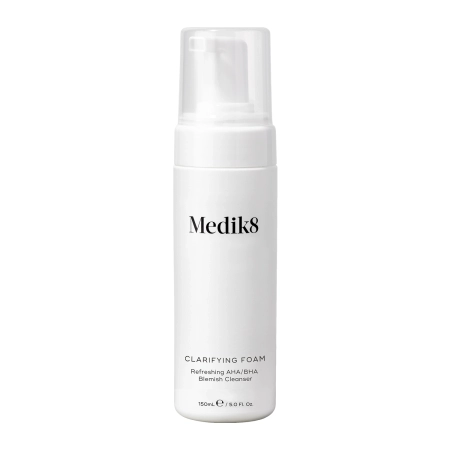 Medik8 - Clarifying Foam - Refreshing AHA/BHA - Blemish Cleanser - Valomosios Putos su Rūgštimis - 150ml