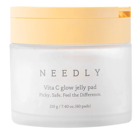 Needly - Vita C Glow Jelly Pads - Švytėjimo Suteikiantys Veido Diskeliai su Vitaminu C - 60vnt/210g