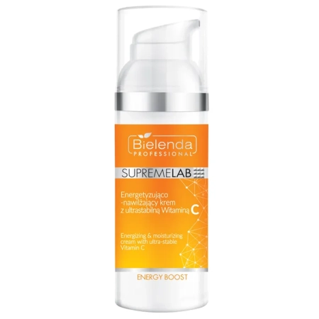 Bielenda Professional - Supremelab - Energy Boost - Energizing & Moisturizing Cream with Ultra-Stable Vitamin C - Energizuojantis ir Drėkinantis Kremas su Itin Stabiliu Vitaminu C - 50ml