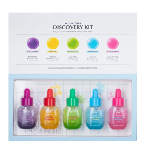 EQQUALBERRY - Serum Minis Discovery Kit - 5 Miniatiūrinių Serumų Rinkinys - 5x10ml