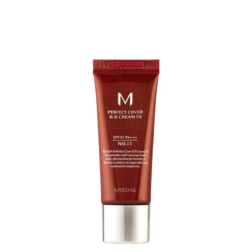 Missha - M Perfect Cover BB Cream SPF42/PA+++ – Dengiamasis BB Kremas – No.13 Bright Beige – 20 ml
