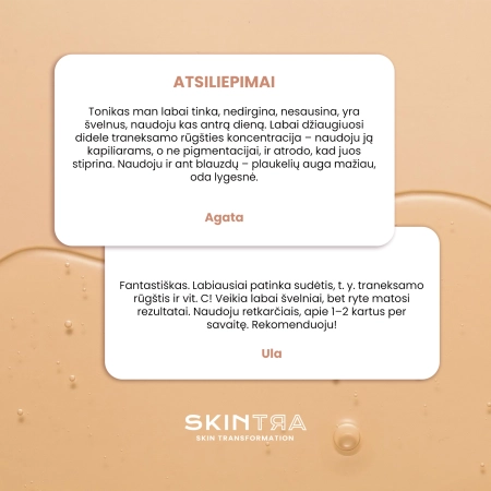 SkinTra - Brightoner - Visus Metus Naudojamas Rūgštinis Tonikas 9% - 100ml