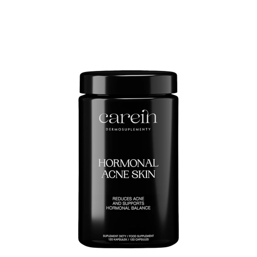 Carein - Hormonal Acne Skin - Dermosuplementas - Spuogų Mažinimas ir Hormoninės Pusiausvyros Palaikymas - 120kaps