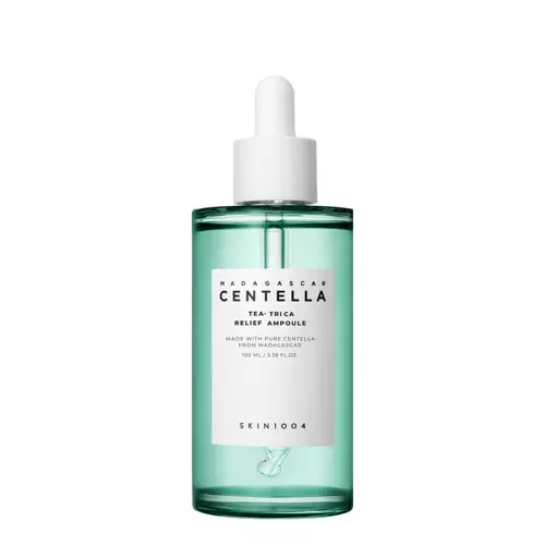 SKIN1004 - Madagascar Centella Tea-Trica Relief Ampoule - Raminamoji Ampulė į Spuogus Linkusiai Odai - 100ml