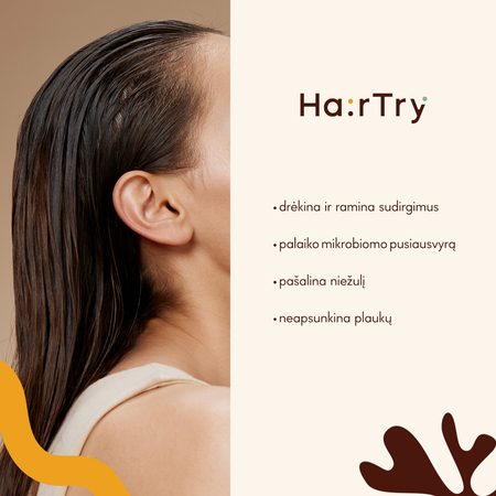 HairTry - Hydrate Hero - Drėkinamasis ir Raminamasis Galvos Odos Įtrynimas su NMF Kompleksu ir Ektoinu - 100ml