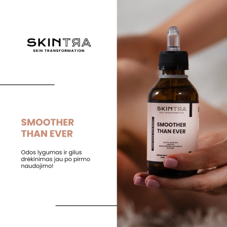 SkinTra - Smoother Than Ever - Serumas su Pieno Rūgštimi 12% Kūnui ir Veidui - 100ml