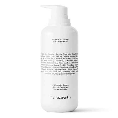 Transparent Lab - Ceramide Barrier Body Treatment - Kūno Priemonė su Keramidais - 400ml