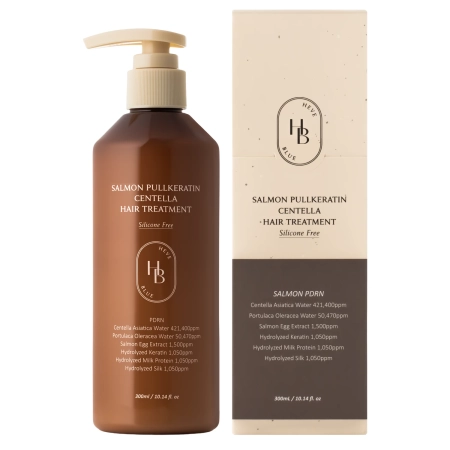 HEVEBLUE - Salmon PullKeratin Centella Hair Treatment - Regeneruojantis Kondicionierius Plaukams - 300ml
