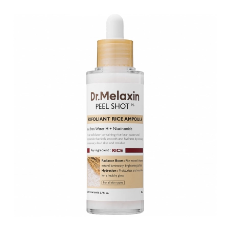 Dr.Melaxin - Peel Shot Exfoliating White Rice Ampoule - Švelniai Šveičiančio Ryžių Ekstrakto Ampulė - 80ml