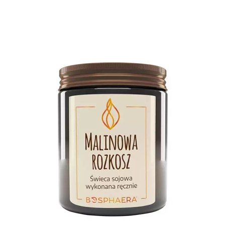 Bosphaera - Świeca Sojowa Malinowa Rozkosz - 190g 