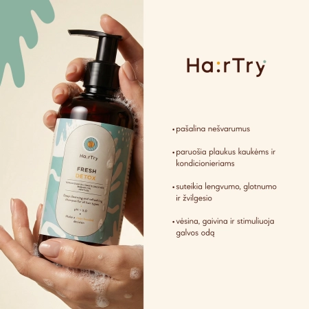 HairTry - Fresh Detox - Detoksikuojantis Šampūnas - 250 ml