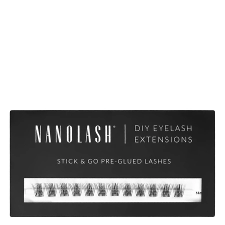 Nanolash - Stick & Go Pre-Glued Lashes - Priklijuojami Blakstienų Kuokšteliai su Klijais - Harmony Short - 1 pak.