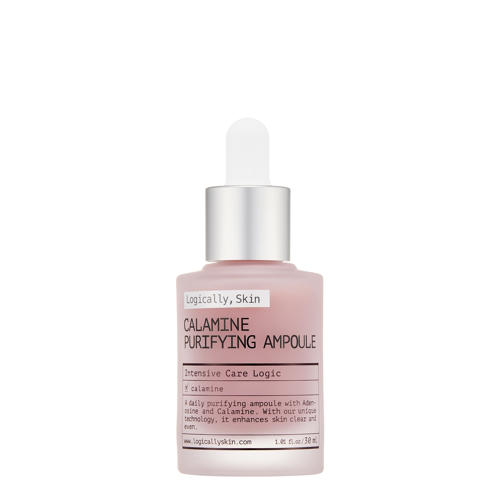 Logically, Skin - Calamine Purifying Ampoule – Raminamoji Veido Ampulė su Kalaminu – 30 ml