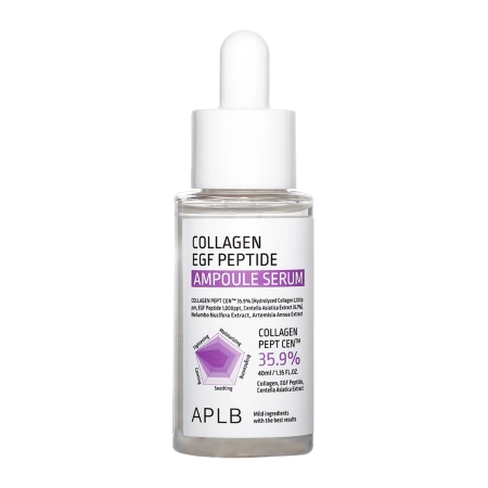 APLB - Collagen EGF Peptide Ampoule Serum - Drėkinamasis ir Stangrinamasis Veido Serumas - 40ml