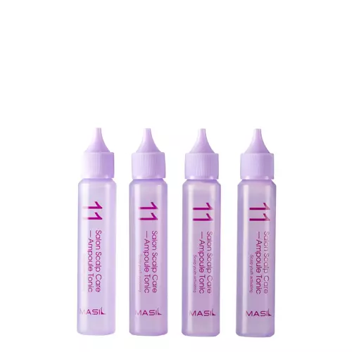 Masil - 11 Salon Scalp Care Ampoule Tonic - Galvos Odos Priežiūros Tonikas Ampulėse - 4x30ml