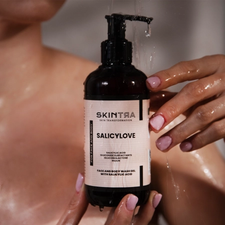 SkinTra - Salicylove - Veido ir Kūno Prausimosi Gelis su Salicilo Rūgštimi - 250ml