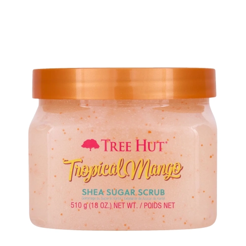 Tree Hut - Shea Sugar Scrub Tropical Mango - Cukrinis Kūno Šveitiklis Mango - 510g