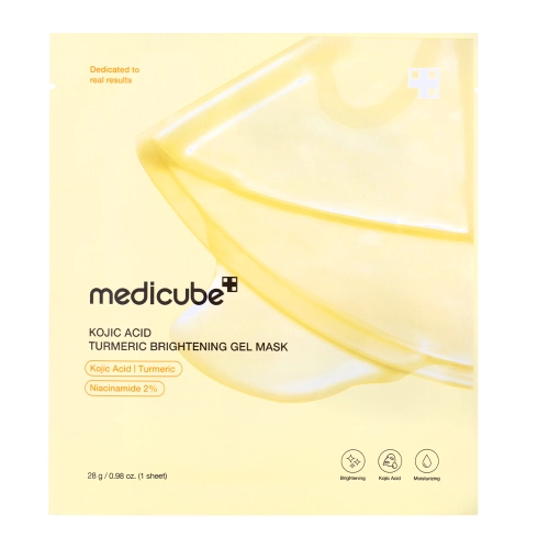 Medicube - Medicube Kojic Acid Turmeric Brightening Gel Mask - Skaistinamoji Kaukė su Koidžio Rūgštimi - 1vnt/28g