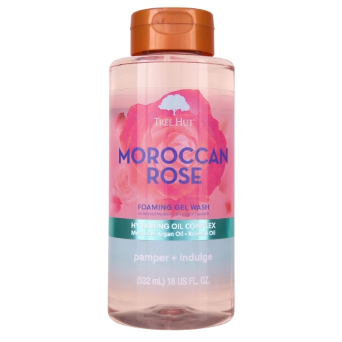 Tree Hut - Foaming Gel Wash Moroccan Rose - Dušo Putų Gelis Marokietiška Rožė - 532ml