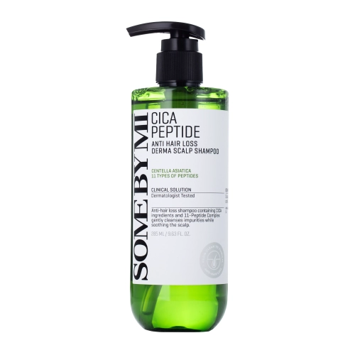 Some By Mi - Cica Peptide Anti Hair Loss Derma Scalp Shampoo - Peptidinis Šampūnas Slenkantiems Plaukams - 285ml