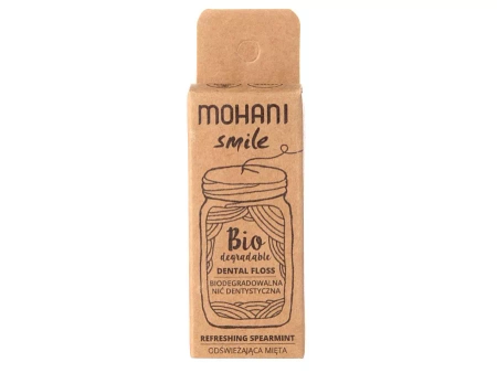 Mohani - Smile - Dental Floss – Biologiškai Suyrantis Dantų Siūlas – Gaivinanti Mėta