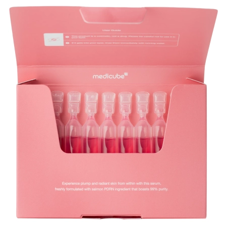Medicube - PDRN Pink One Day Serum - Vienos Dienos Drėkinamasis Serumas su Kolagenu ir PDRN - 10vnt x 1,5ml