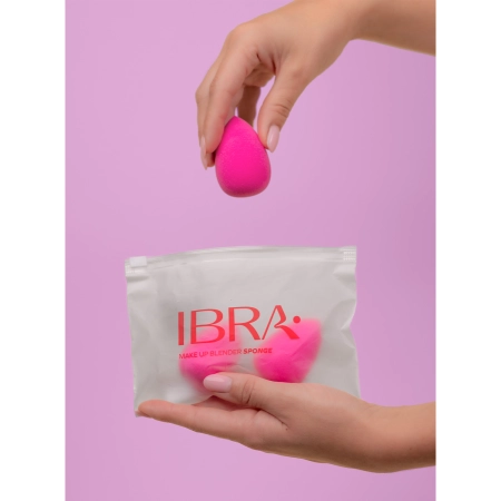 Ibra Makeup - Makeup Blender - Kempinėlių Rinkinys - Trio Pink - 3vnt