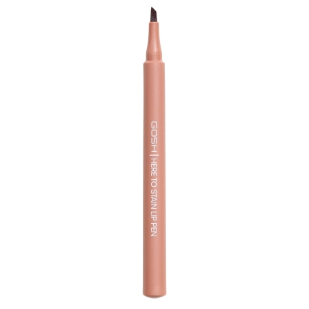 GOSH - Here To Stain Lip Pen - Ilgai Išliekantis Lūpų Kontūro Pieštukas Flomasterio Pavidalu - 004 Mocha Stain - 1ml