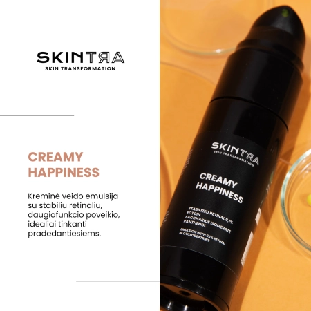 SkinTra - Creamy Happiness - Emulsija su Retinaliu 0,1% Ciklodekstrinuose - 30ml