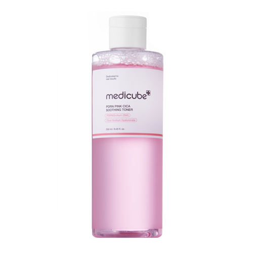 Medicube - PDRN Pink Cica Soothing Toner – Drėkinamasis ir Šviesinamasis Veido Tonikas – 250 ml