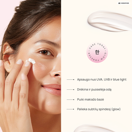 HanGlow - Glow Guard - Daily Priming Sunscreen SPF 50+ - Kasdienis Apsauginis Kremas Nuo Saulės - 50ml