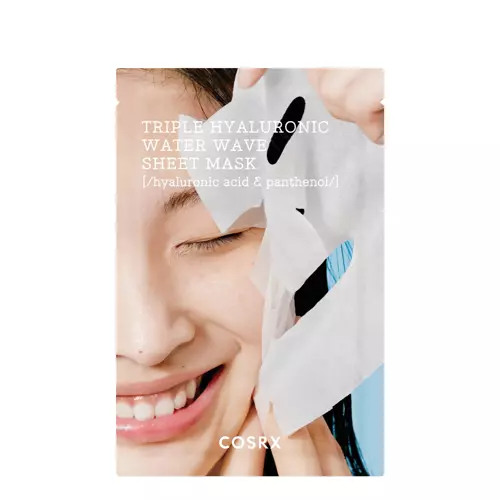 COSRX - Hydrium Triple Hyaluronic Water Wave Sheet Mask - Drėkinamoji Lakštinė Kaukė su Triguba Hialurono Rūgštimi - 21ml