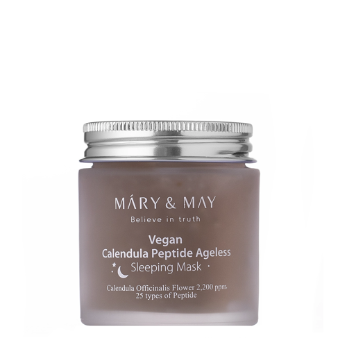 Mary&May - Calendula Peptide Ageless Sleeping Mask – Raminamoji ir Stangrinamoji Naktinė Kaukė – 110 g