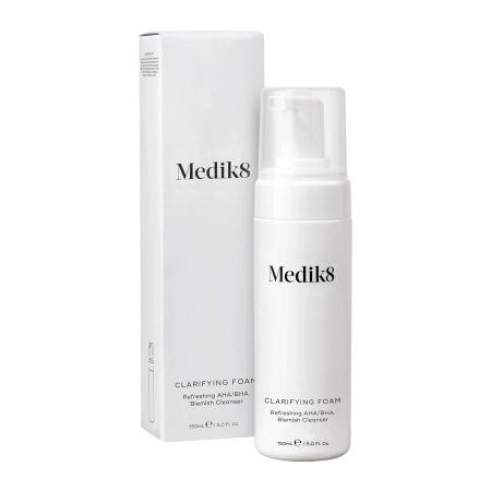 Medik8 - Clarifying Foam - Refreshing AHA/BHA - Blemish Cleanser - Valomosios Putos su Rūgštimis - 150ml