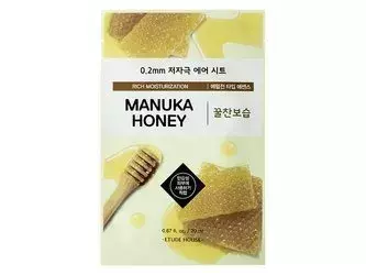 Etude House - 0.2mm Therapy Air Mask - Manuka Honey - Lakštinė Kaukė su Manukos Medaus Ekstraktu - 20ml