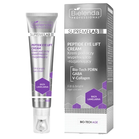 Bielenda Professional - Supremelab - Bio-Tech Age - Peptide Eye Lift Cream - Užpildantis ir Šviesinantis Paakių Kremas - 15ml