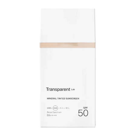 Transparent Lab - Mineral Tinted Sunscreen Light - Lengvas Mineralinis SPF50 Apsauginis Kremas - 100ml