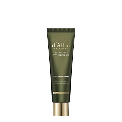 d'Alba - Mild Skin Balancing Vegan Cream - Drėkinamasis ir Raminamasis Veido Kremas - 55 ml