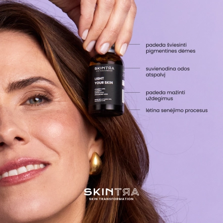 SkinTra - Light Your Skin - Serumas su Vitaminu C 20% ir Ferulo Rūgštimi - 30ml