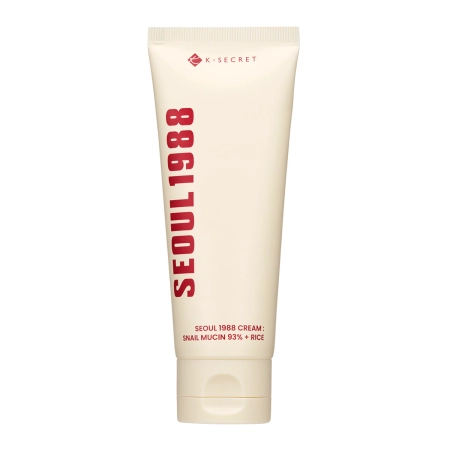 K-SECRET -  SEOUL 1988 Cream : Snail Mucin 93% + Rice - Raminamasis Veido Kremas su Sraigių Gleivių Filtratu ir Ryžiais - 100ml